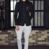 Black Colour Party Wear Jodhpuri Suit. -Riwaayat Store m3237