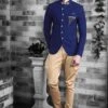 Elegant Royal Blue Colour Men's Jodhpuri Suit. -Riwaayat Store m3310