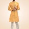 Orange Mens Kurta Pajama In Silk -Riwaayat Store p1007mw09 1