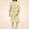 Yellow Thread Embroidered Kurta Pyjama Set -Riwaayat Store p1007mw13 1