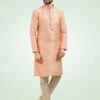 Orange Embroidered Kurta Pyjama Set -Riwaayat Store p1007mw14 1