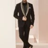 Black Classic Cocktail Tuxedo Suit -Riwaayat Store p1031mw40 1