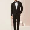 Black Hand Embroidered Tuxedo For Men -Riwaayat Store p1031mw43 1