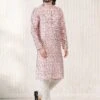 Pink Festive Kurta Pyjama In Floral Prints -Riwaayat Store p1034mw14
