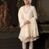 Cream Hand Embroidered Sherwani With Anarkali Kurta -Riwaayat Store p1038mw24