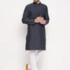 Black Art Silk Kurta Pyjama For Men -Riwaayat Store p1040mw15