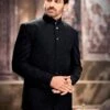 Black Thread Embroidered Jodhpuri Suit