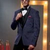 Blue Velvet Tuxedo Set With Embroidery -Riwaayat Store p1045mw09 1