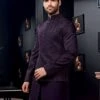 Purple Thread Work Indo Western For Men -Riwaayat Store p1045mw21