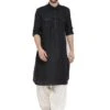 Black Party Wear Kurta With Pathani Salwar
