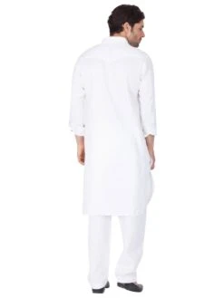 White Casual Wear Kurta With Pathani Salwar -Riwaayat Store p1047mw05 2