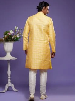 Yellow Wedding Wear Indo Western Set -Riwaayat Store p1049mw09 2