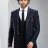 Cocktail Midnight Blue Shimmered Mens Suit -Riwaayat Store p1058mw08 1