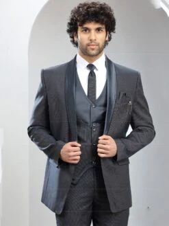 Grey Italian Mens Three Piece Suit 5 Grey Italian Mens Three Piece Suit -Riwaayat Store p1058mw21 2