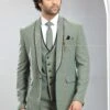 Sage Green Wedding Three Piece Mens Suit -Riwaayat Store p1058mw29 1