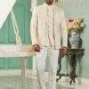 Cream Color Jacketed Style Jodhpuri Suit -Riwaayat Store p1065mw01 3