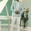 Sky Blue Sequin Augmented Mens Bandhgala Suit -Riwaayat Store p1065mw05 3