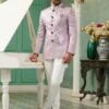 Pink Sequin Decorated Mens Bandhgala Suit -Riwaayat Store p1065mw11 3