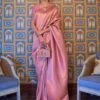 Pink Party Wear Woven Saree In Handloom Silk 1 Pink Party Wear Woven Saree In Handloom Silk -Riwaayat Store p2010sr04