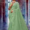 Green Art Silk Saree With Embroidery -Riwaayat Store p2015sr04