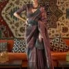 Black Party Wear Saree With Zari Weaves -Riwaayat Store p2019sr05