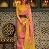 Pink Woven Silk Party Wear Saree -Riwaayat Store p2022sr02