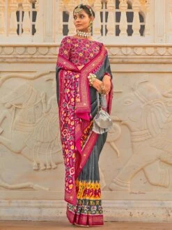 Gold Embroidereed Pre-Stitched Satin Satin