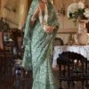 Green Printed Saree In Cotton -Riwaayat Store p2114sr01 1