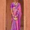 Pink Wedding Wear Patola Saree In Silk