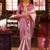 Pink Festive Zari Saree In Silk -Riwaayat Store p2199sr05