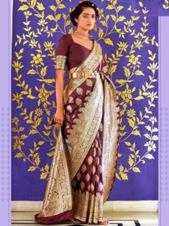 Multicolor Casual Handloom Silk Saree In Print 8 Multicolor Casual Handloom Silk Saree In Print -Riwaayat Store p2244sr04 2