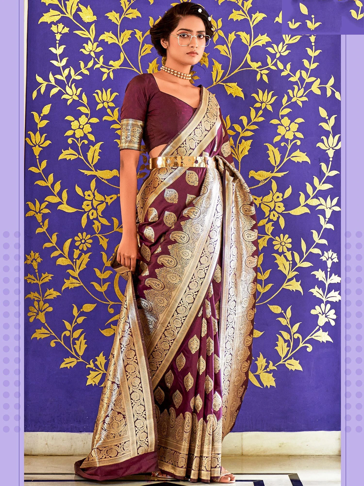 Multicolor Casual Handloom Silk Saree In Print 5 Multicolor Casual Handloom Silk Saree In Print - Image 3