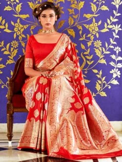 Beige Party Wear Silk Saree In Print Work