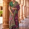 Pink Patola Printed Saree In Silk