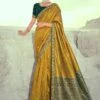 Yellow Woven Casual Wear Saree In Art Silk 1 Yellow Woven Casual Wear Saree In Art Silk -Riwaayat Store p2276sr07