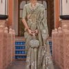 Green Casual Saree In Art Silk With Blouse -Riwaayat Store p2279sr07