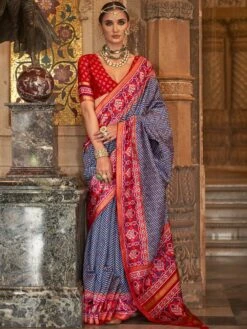 Green Festive Art Silk Saree With Blouse