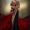 Black Party Wear Saree In Art Silk With Zari Work -Riwaayat Store p2292sr03 1