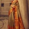 Multicolor Festive Saree With Weaving In Silk -Riwaayat Store p2294sr03