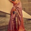 Purple Party Wear Saree In Silk With Blouse