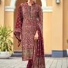 Maroon Digial Print Salwar Suit In Velvet -Riwaayat Store p3024sl02