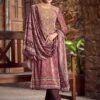 Purple Digital Printed Pant Style Salwar Suit