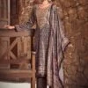 Grey Digital Printed Salwar Suit In Velvet -Riwaayat Store p3027sl04