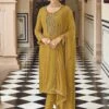 Yellow Embroidered Festive Salwar Kameez -Riwaayat Store p3042sl01