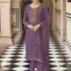 Purple Thread Embroidered Georgette Salwar Suit -Riwaayat Store p3042sl02