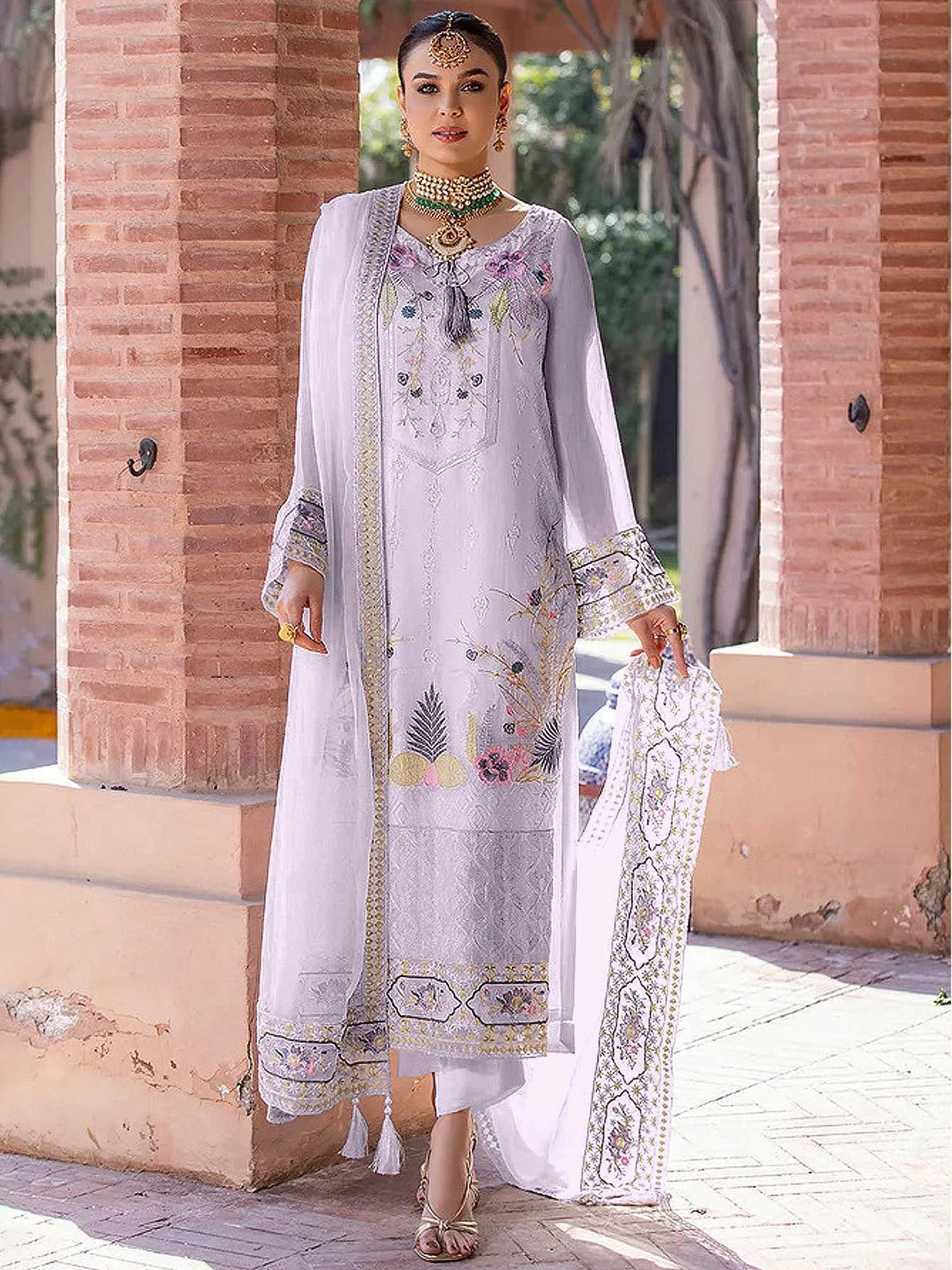 Purple Georgette Salwar Suit With Dupatta 3 Purple Georgette Salwar Suit With Dupatta