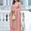 Pink Palazzo Suit With Thread Work -Riwaayat Store p3055sl02