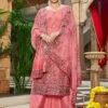 Peach Palazzo Style Salwar Suit With Prints 1 Peach Palazzo Style Salwar Suit With Prints -Riwaayat Store p3111sl03