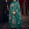 Green Floral Printed Suit With Dupatta -Riwaayat Store p3112sl06