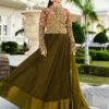 Green Jacketed Anarkali Salwar Suit In Net 2 Green Jacketed Anarkali Salwar Suit In Net -Riwaayat Store p3119sl01